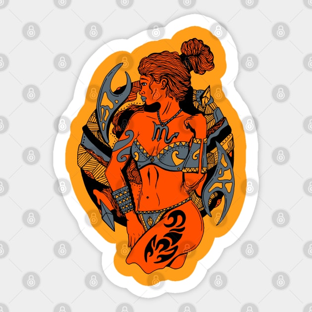 Orangrey Scorpio Beauty Sticker by kenallouis